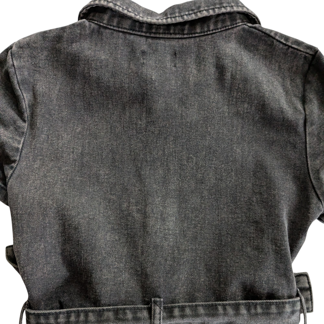 White Fox Black Denim Dress Size Medium