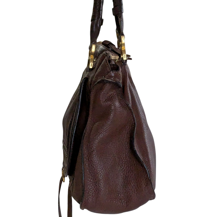 Chloe Marcie Brown Leather Satchel