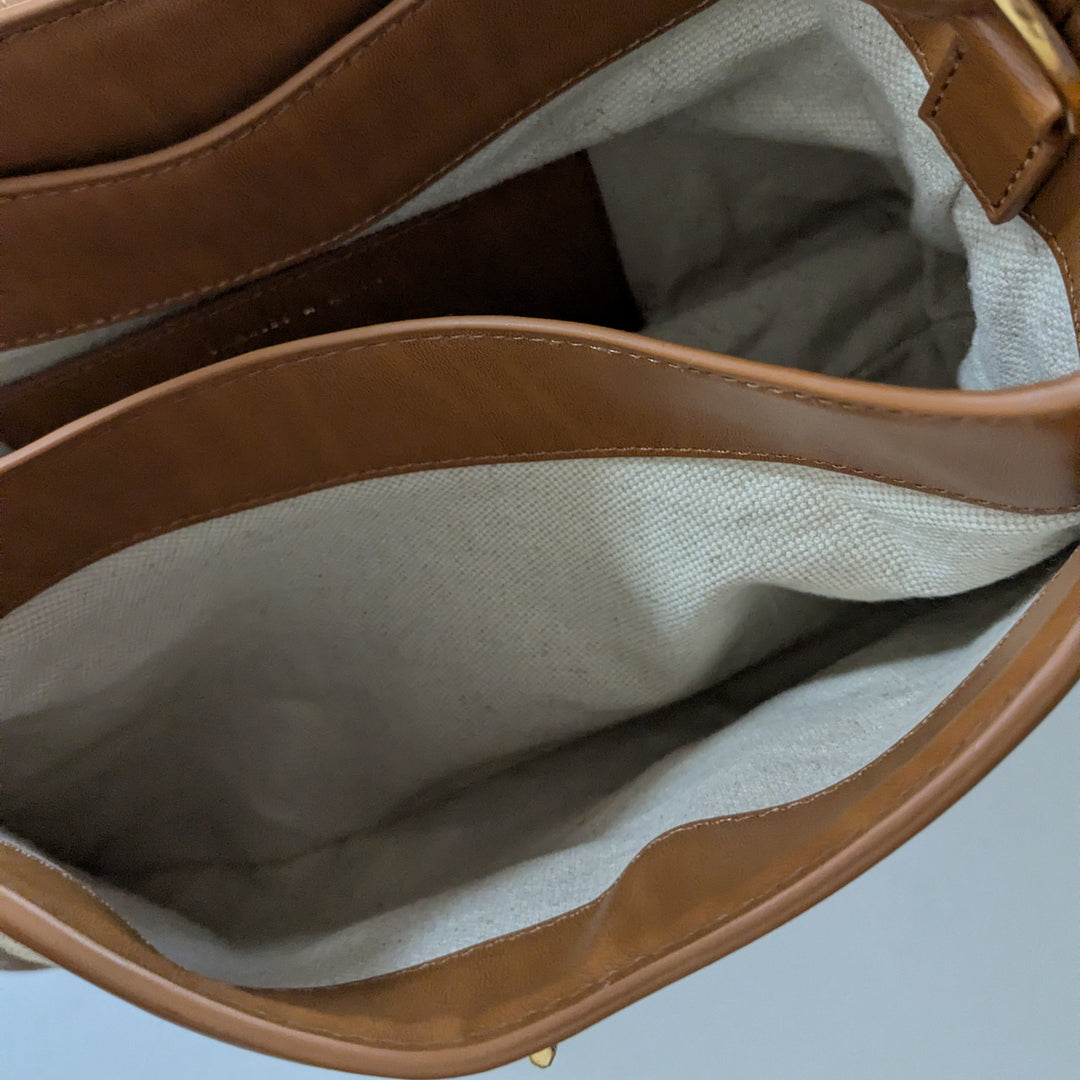 Charles & Keith Raffia Convertible Shoulder Bag
