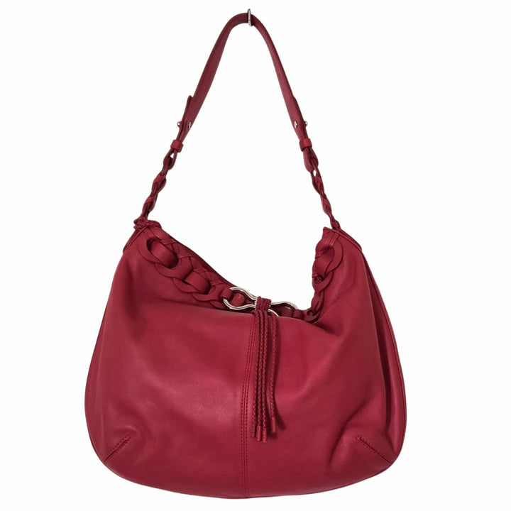 Cole Haan Red Leather Hobo Bag