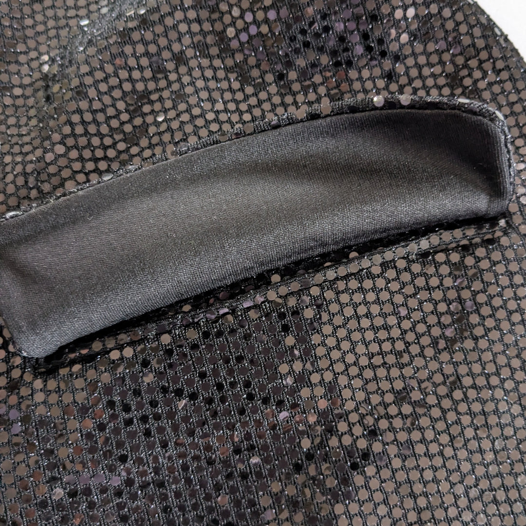 T Tahari Black Sequin Blazer Size 12 NWT