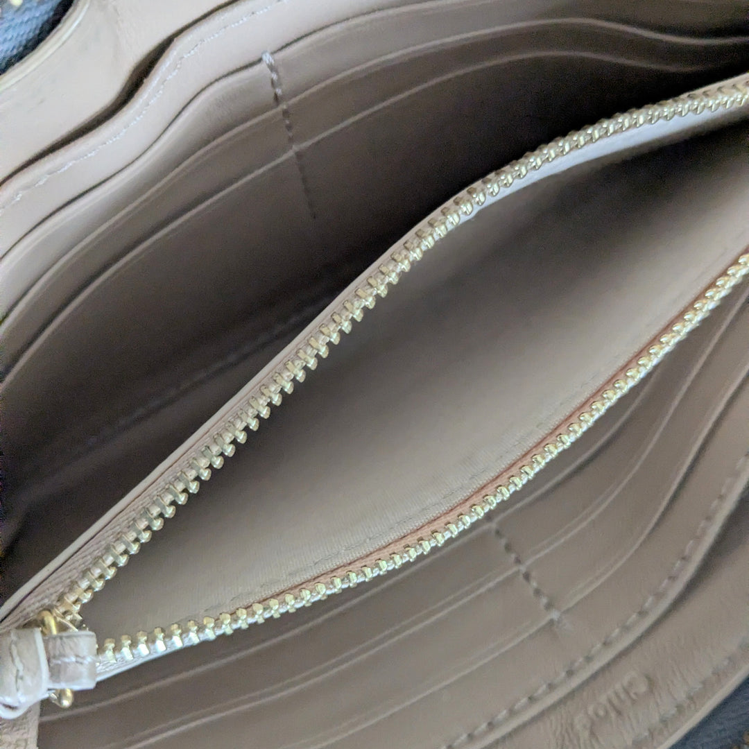 Chloe Marcie Gray Zip Around Wallet