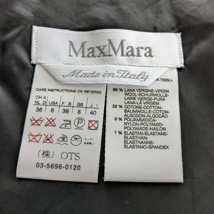 MaxMara Houndstooth Pencil Skirt Size 6