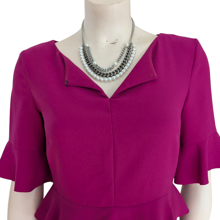 Banana Republic Flounce Peplum Dress Size 2P