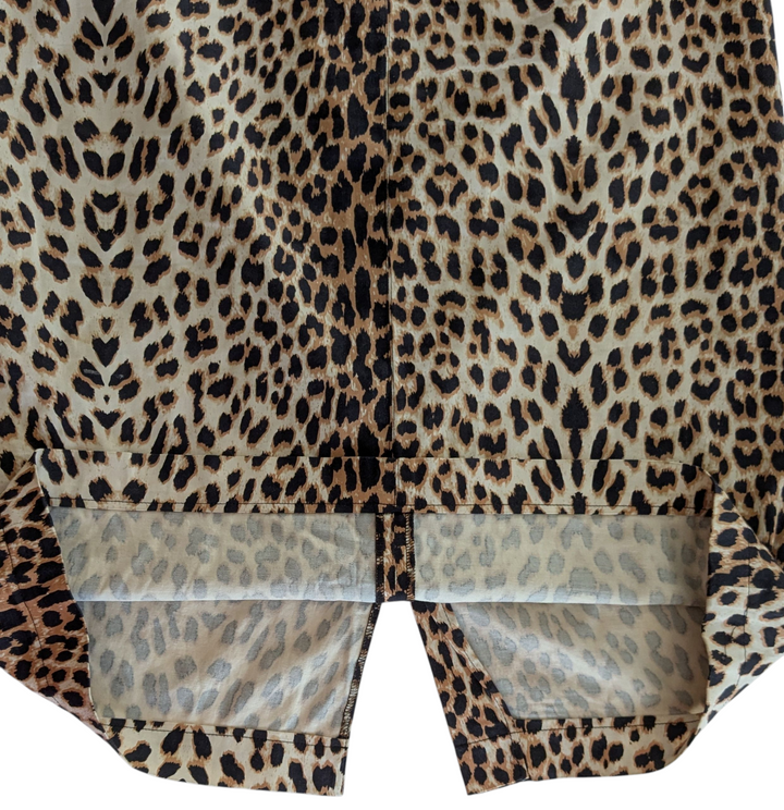 Larry Levine Animal Print Midi Skirt Size 10