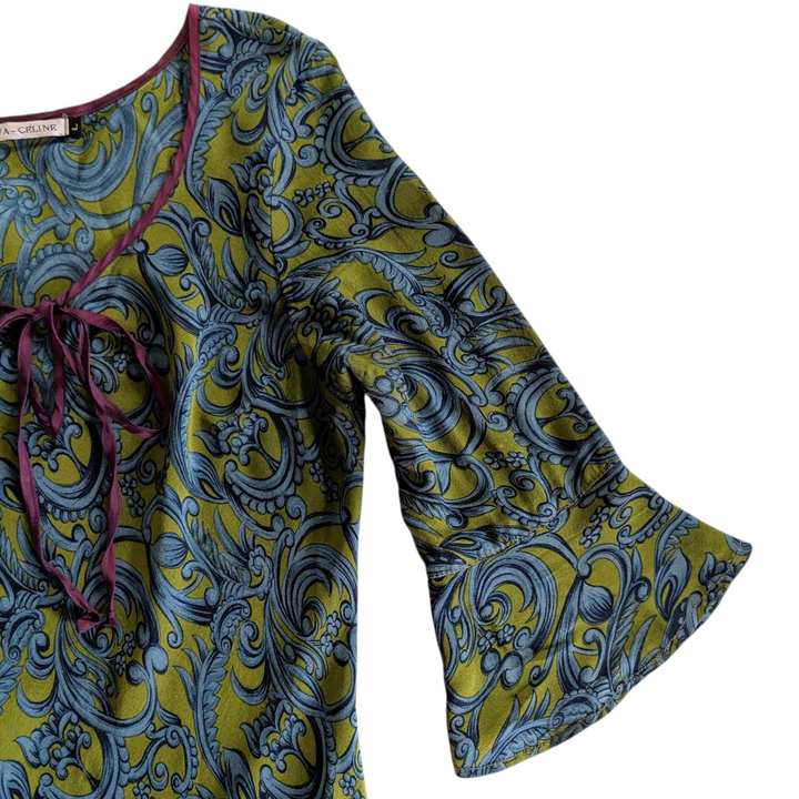 Tova-Celine Silk Vintage Midi Dress Size Large