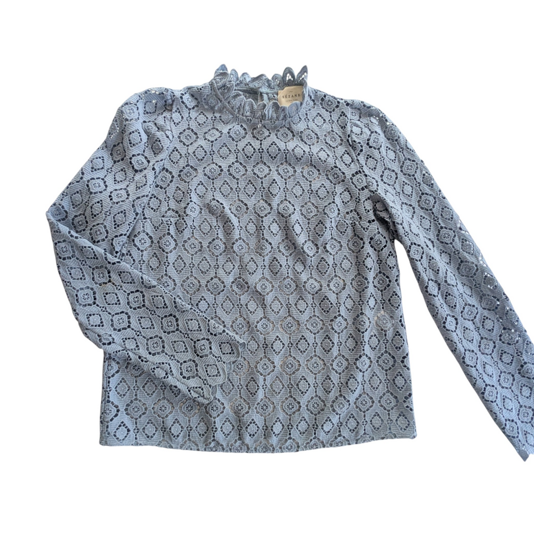 Sezane Eglentine Lace Top Size 34/2
