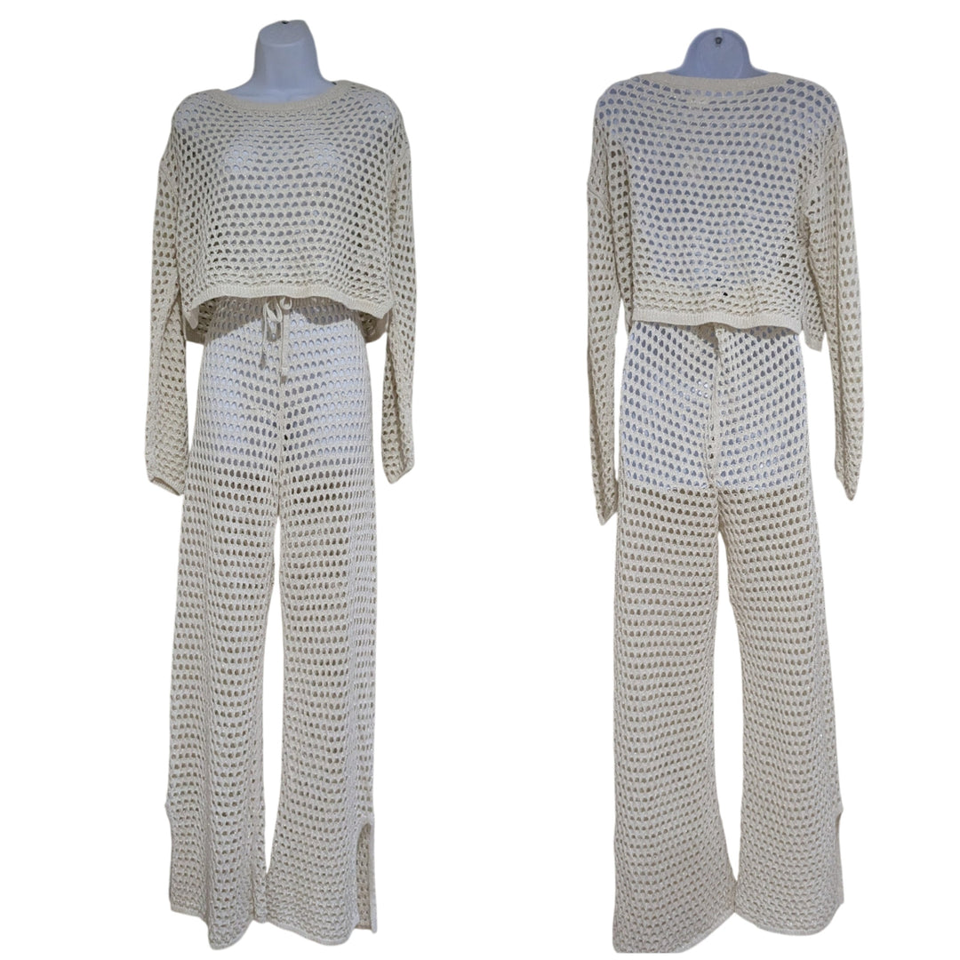 Aerie 2 Piece Mesh Loungewear Size Small