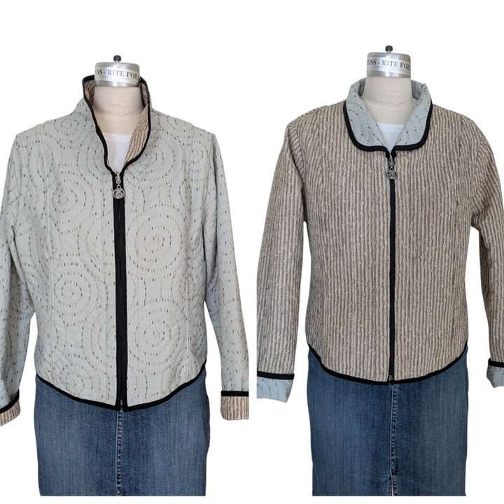 Trimdin Reversible Quilted Jacket Size Medium