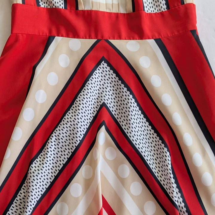 Eliza J Poppy Scarf Print Maxi Dress Size 12