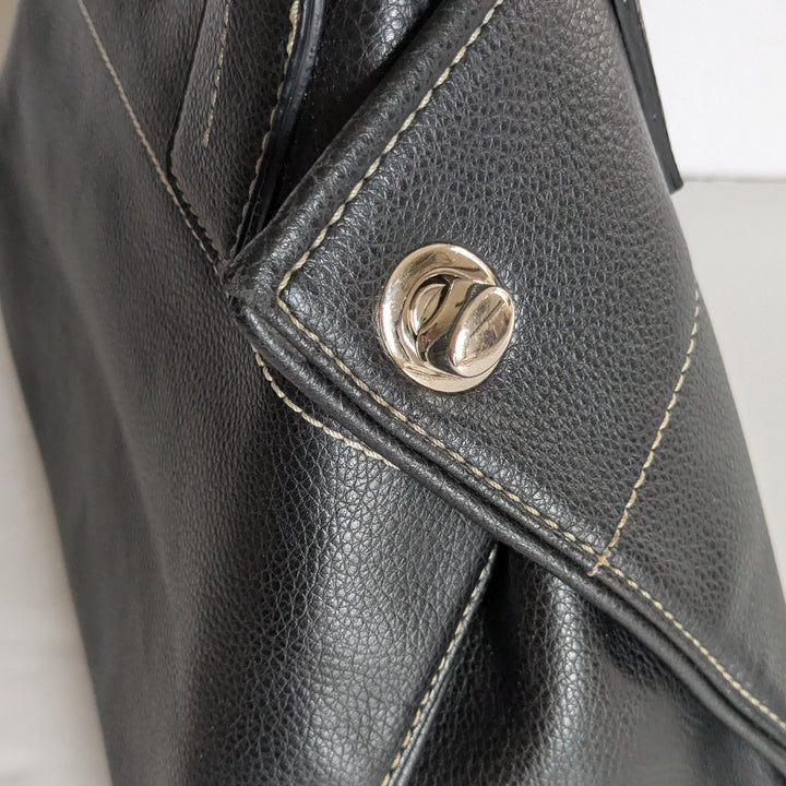 Tod's Girelli Black Leather Shoulder Bag