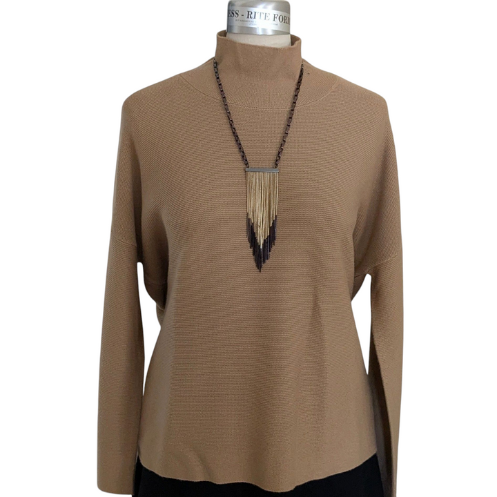 Eileen Fisher Mock Turtleneck Size Large