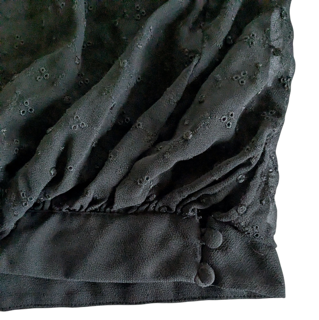 Free People Sheer Black Top Size Small