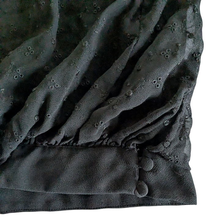 Free People Sheer Black Top Size Small