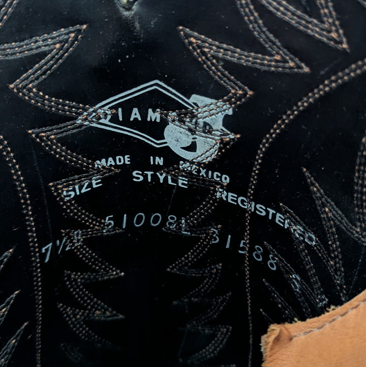 Diamond J Western Boots Size 7.5