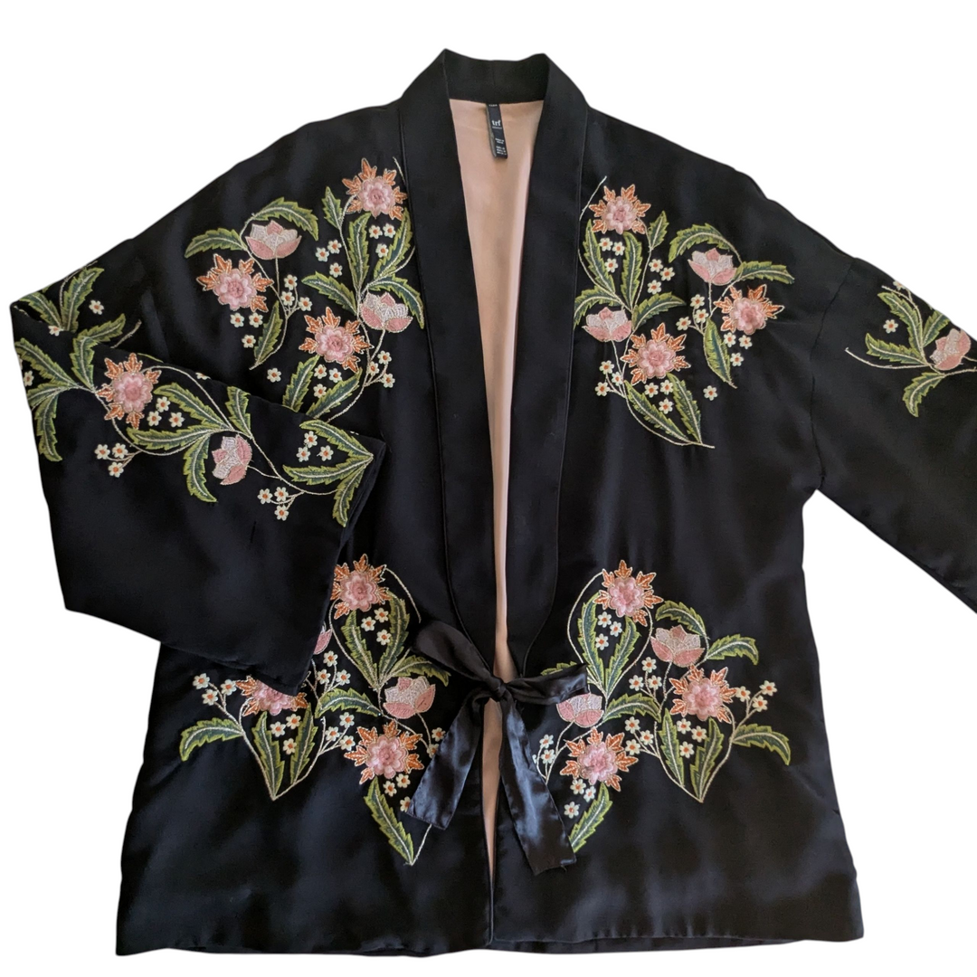 Zara TRF Embroidered Jacket Size L/XL