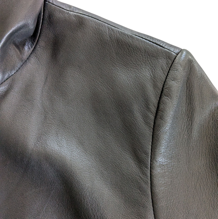 Cole Haan Leather Coat Size Small
