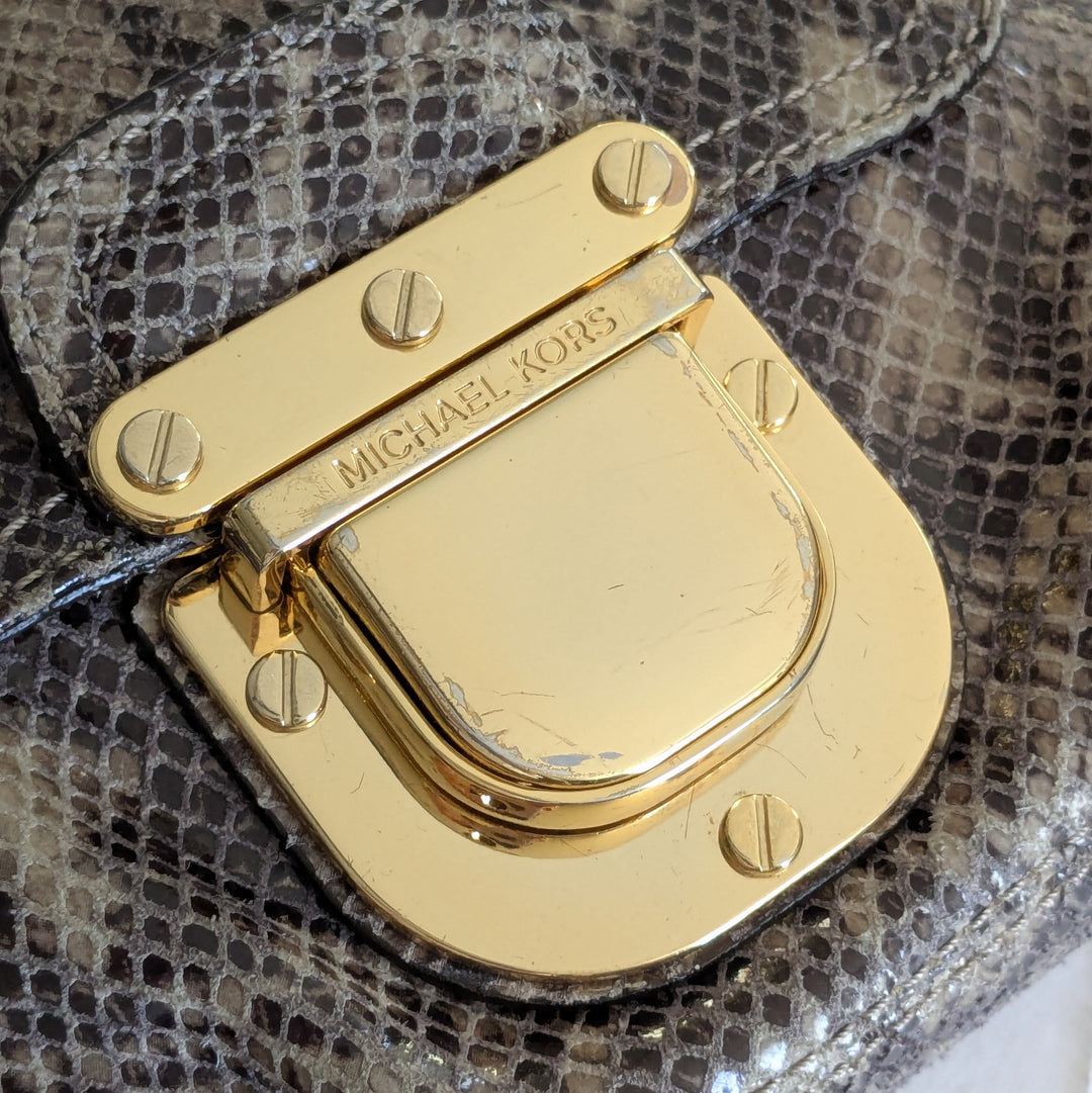 MICHAEL Michael Kors Charlton Snakeskin Crossbody