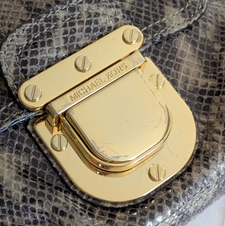 MICHAEL Michael Kors Charlton Snakeskin Crossbody