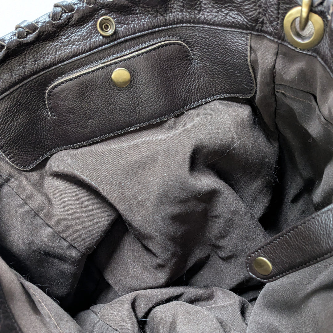 Sondra Roberts Faux Fur Hobo Bag