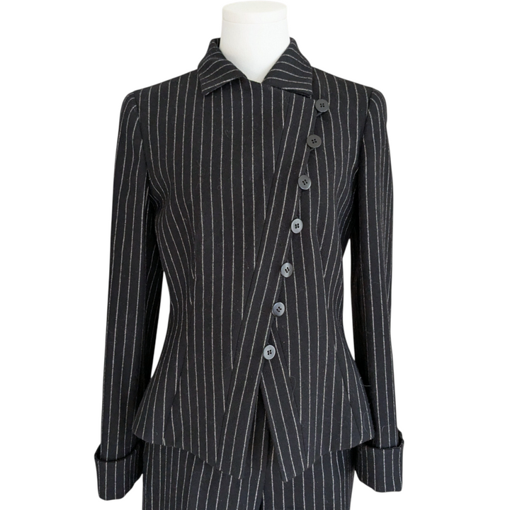 Armani Collezzioni Pin Stripe Suit Size 2