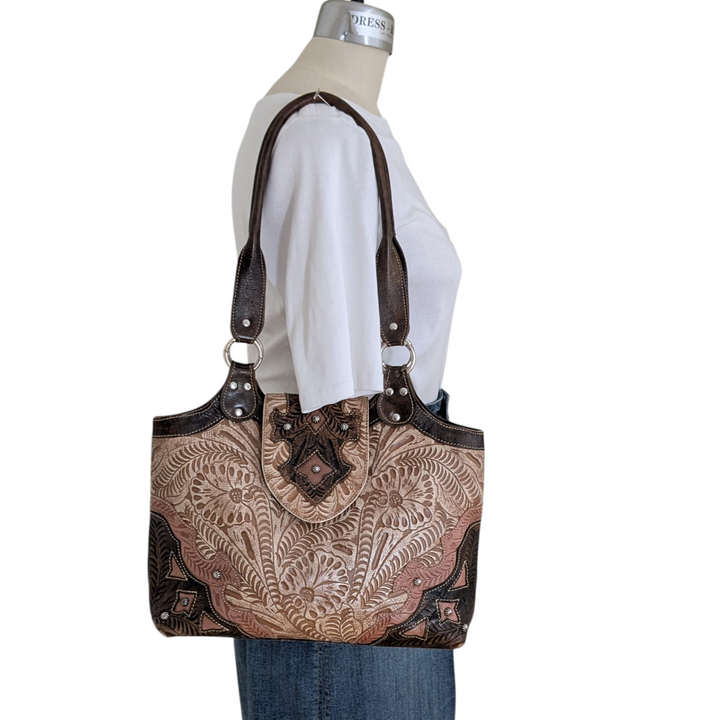 American West Shoulder Bag and Wallet Set