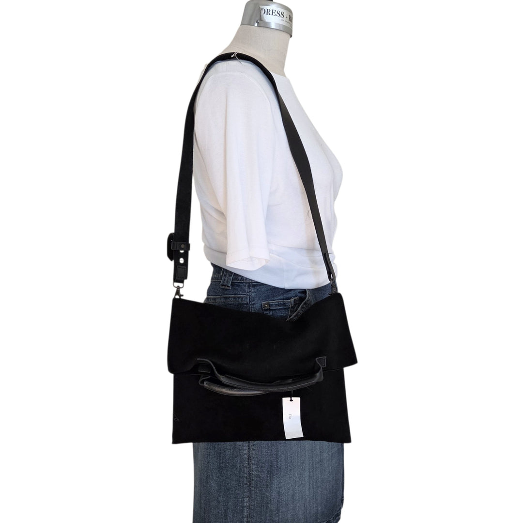 Elai Suede Fold Over Bag