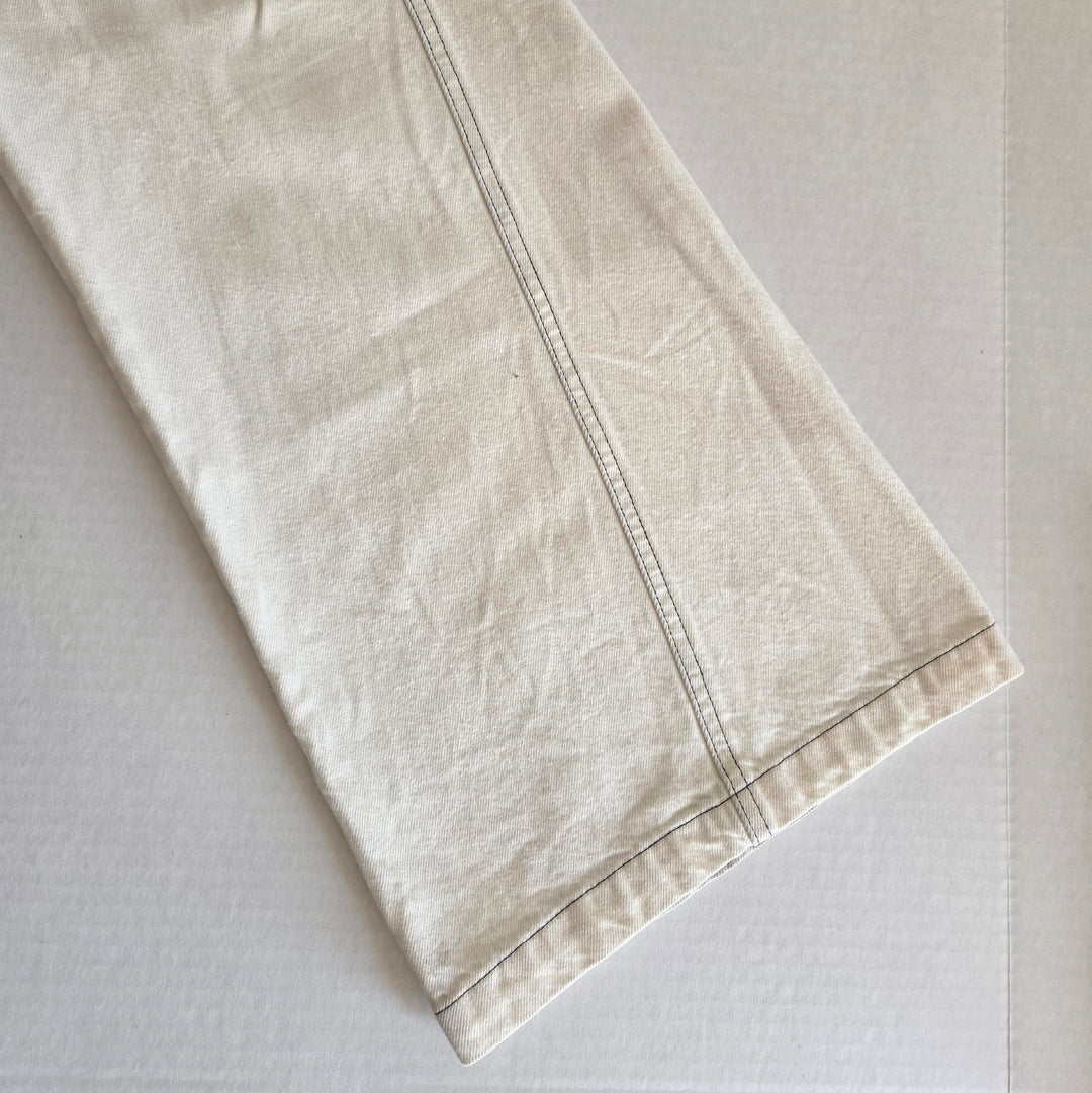 Frame White Le Baggy Palazzo Jeans Size 27