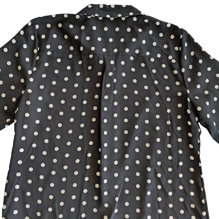 Vince Camuto Polka Dot Blouse Size Medium