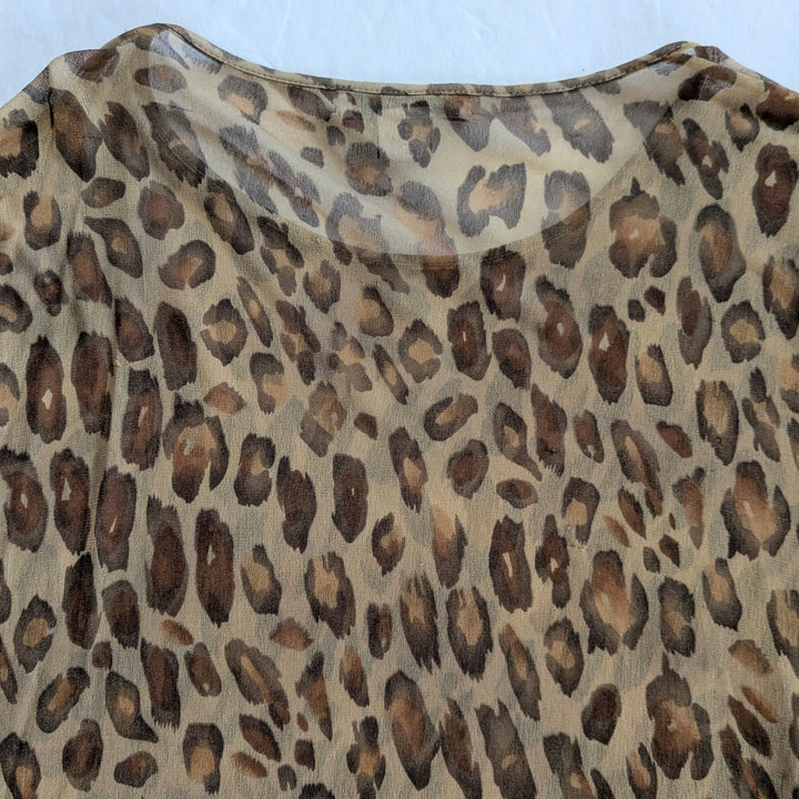 EMANUEL by Emanuel Ungaro Sheer Silk Top Size Large