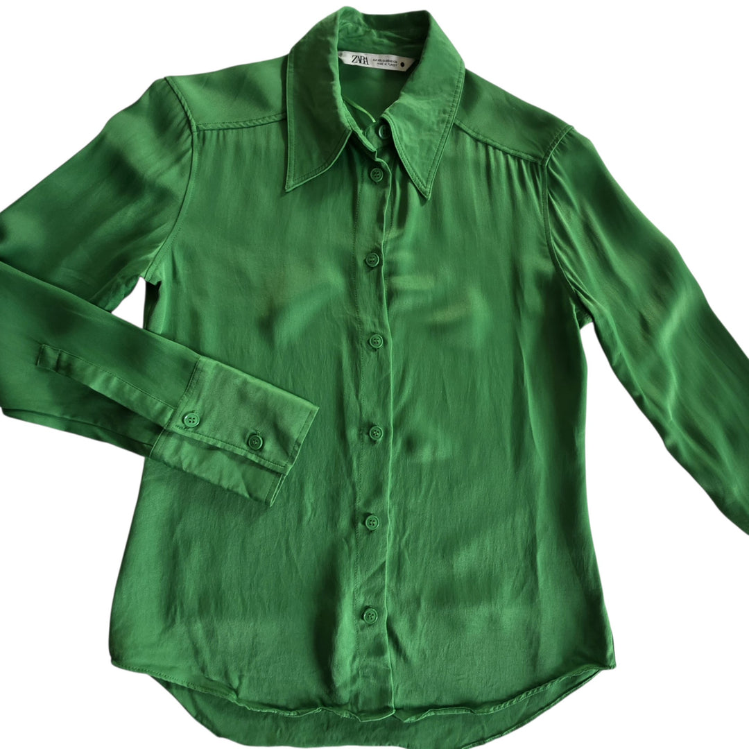 Zara Satin Blouse Size XS