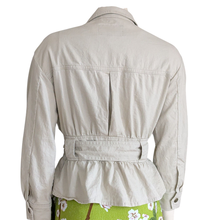 Banana Republic Factory Linen Blend Jacket Size Small Petite
