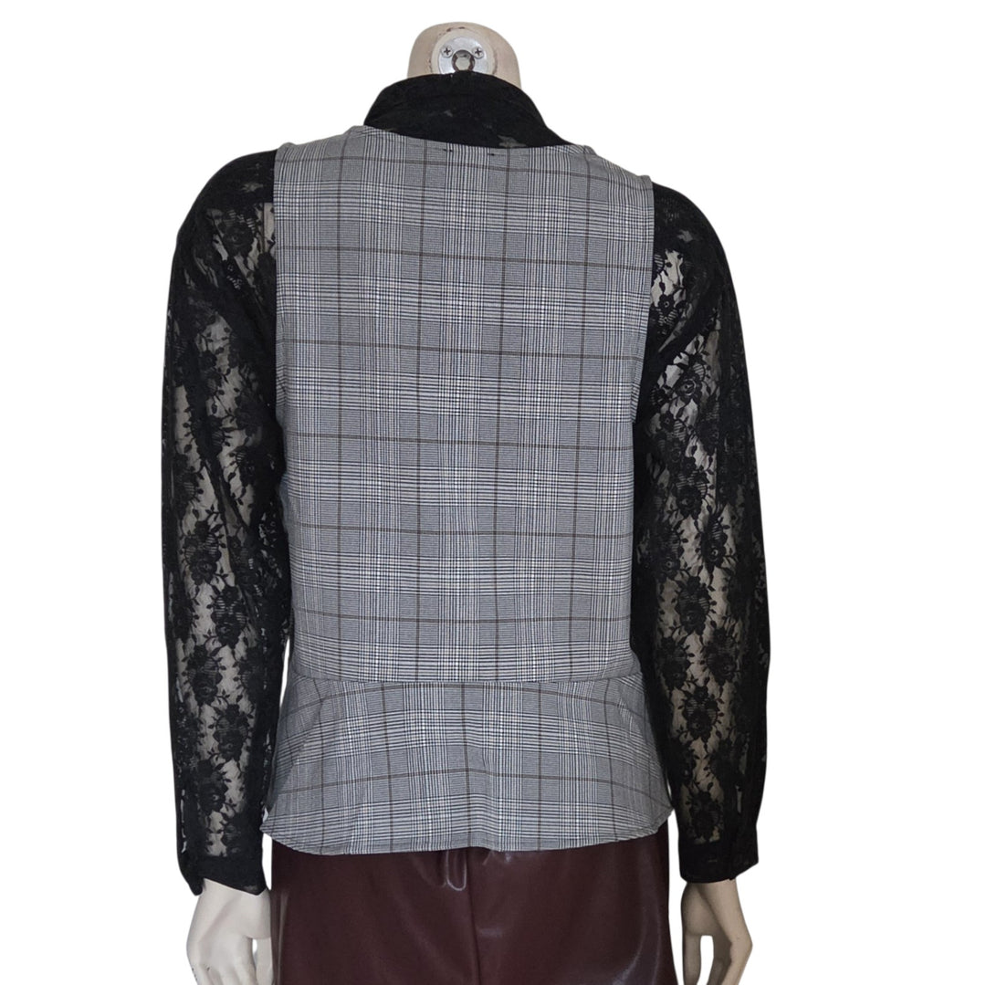 Express Plaid Vest Size Medium