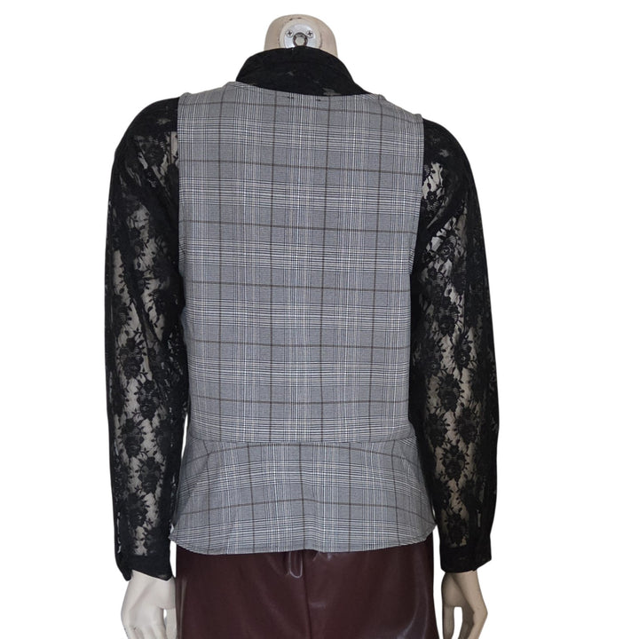 Express Plaid Vest Size Medium