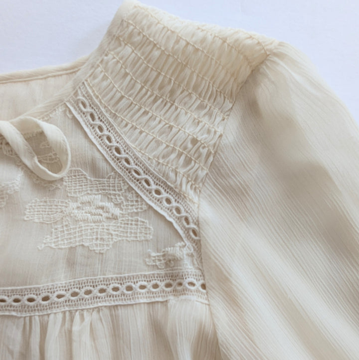 Anthropologie Tiny Luisa Cream Dress Size Small
