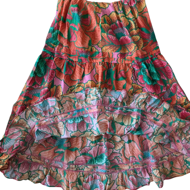 FARM Rio Tiered Midi Dress Size Small NWT