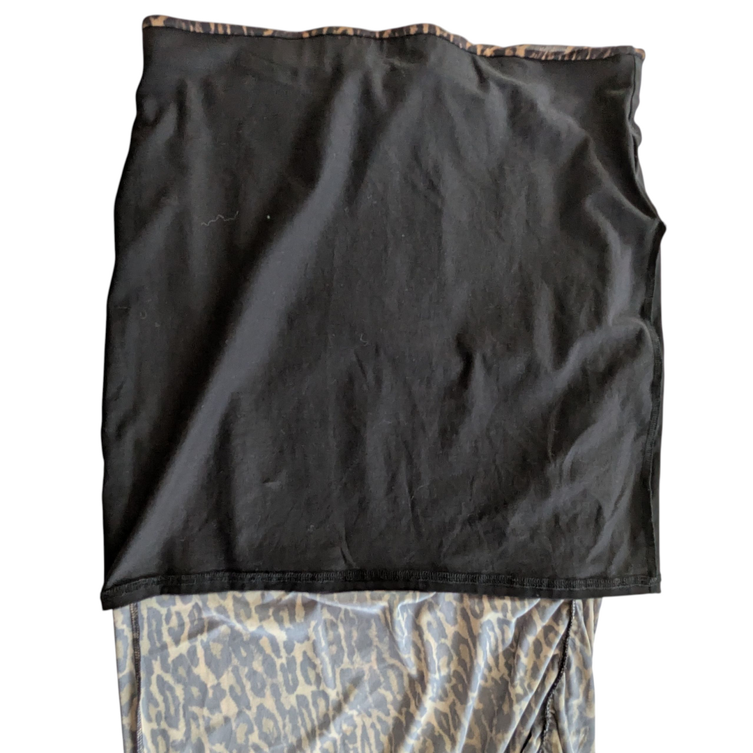 All Saints Nora Animal Print Skirt Size 10 NWT