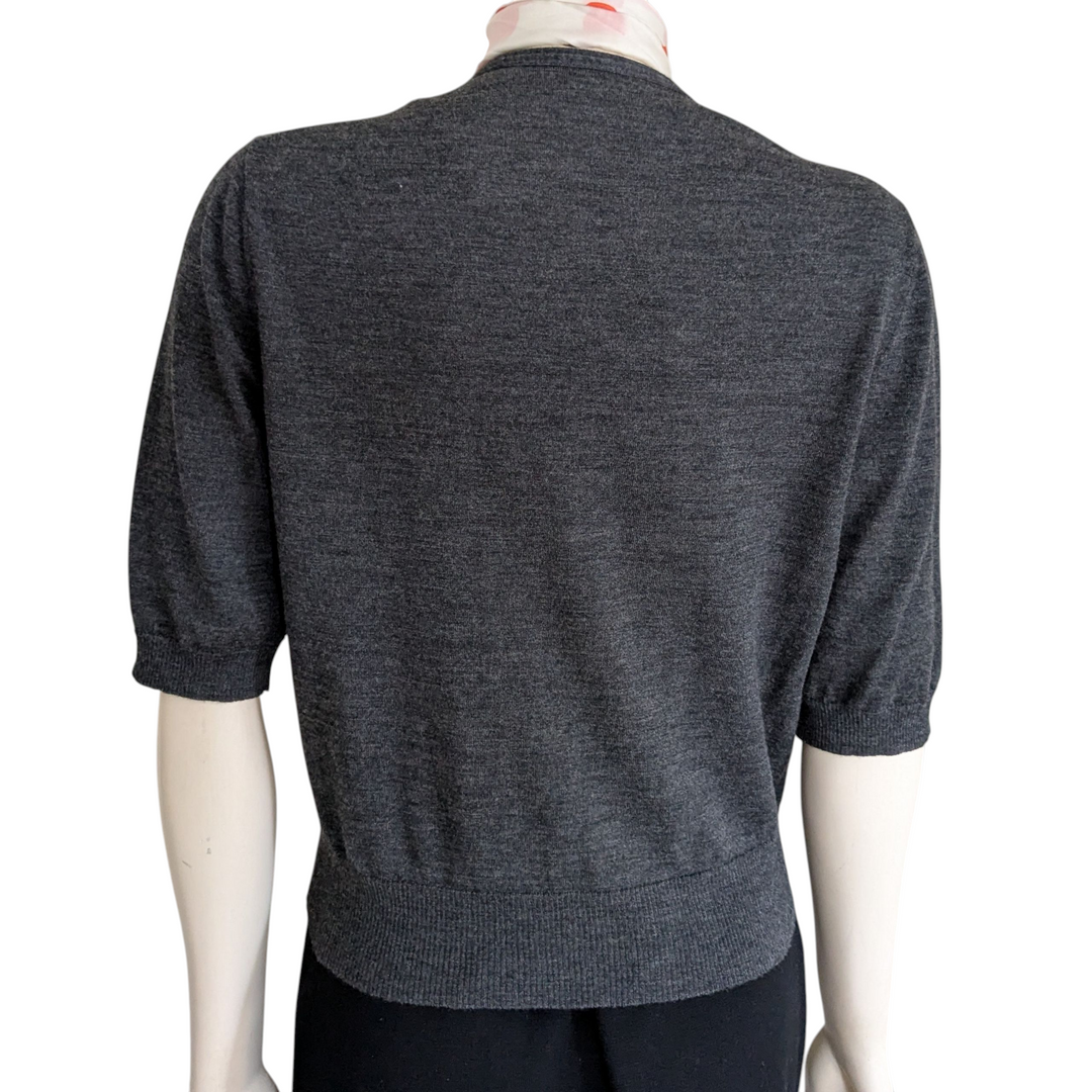 Lafayette 148 Short Sleeve Cardigan Size Large