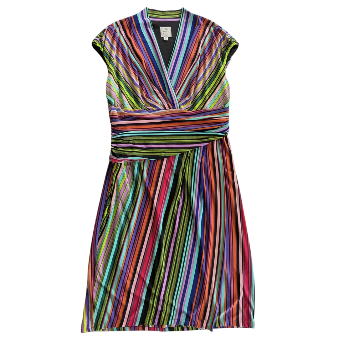 Suzy Chin for Maggy Boutique Faux Wrap Dress Size 16W