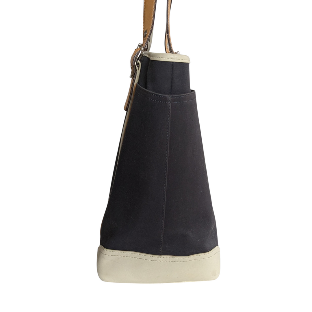 Coach Hampton Canvas and Leather Tote Bag