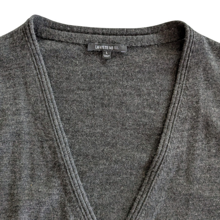 Lafayette 148 Short Sleeve Cardigan Size Large