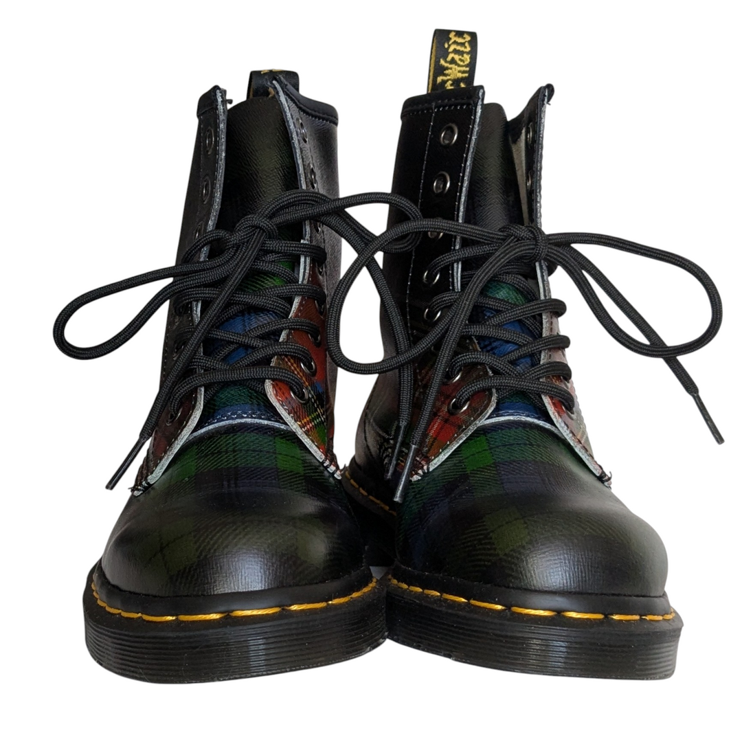 Dr Martens 1460 Tartan Plaid Boots Size 6