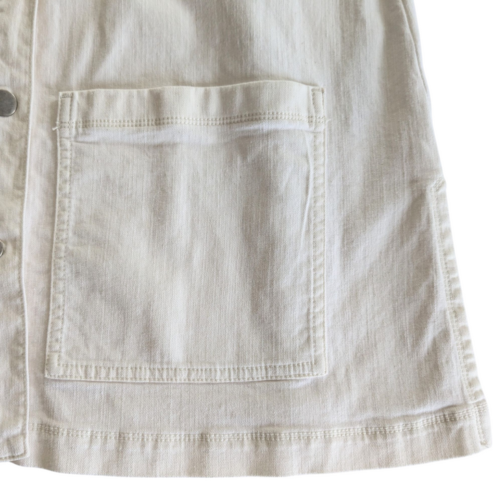 Eileen Fisher Undyed Denim Utility Jacket Size XXS