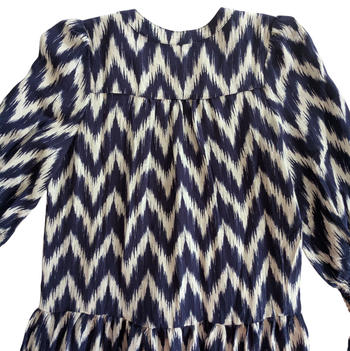 Tuckernuck Pomander Place Navy Ikat Kenzo Dress Size XS