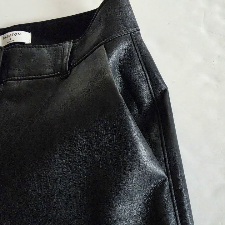 Babaton Faux Leather Pants Size 4