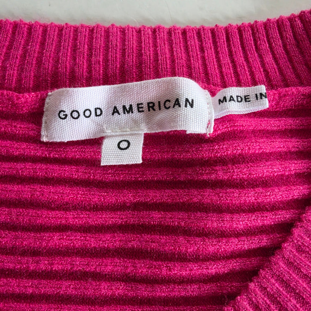 Good American Pink Sweater Size Medium