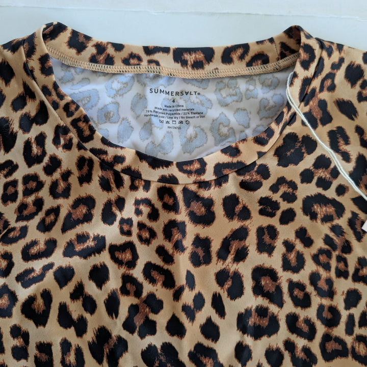 Summer Salt Leopard Print Rash Guard Size 4