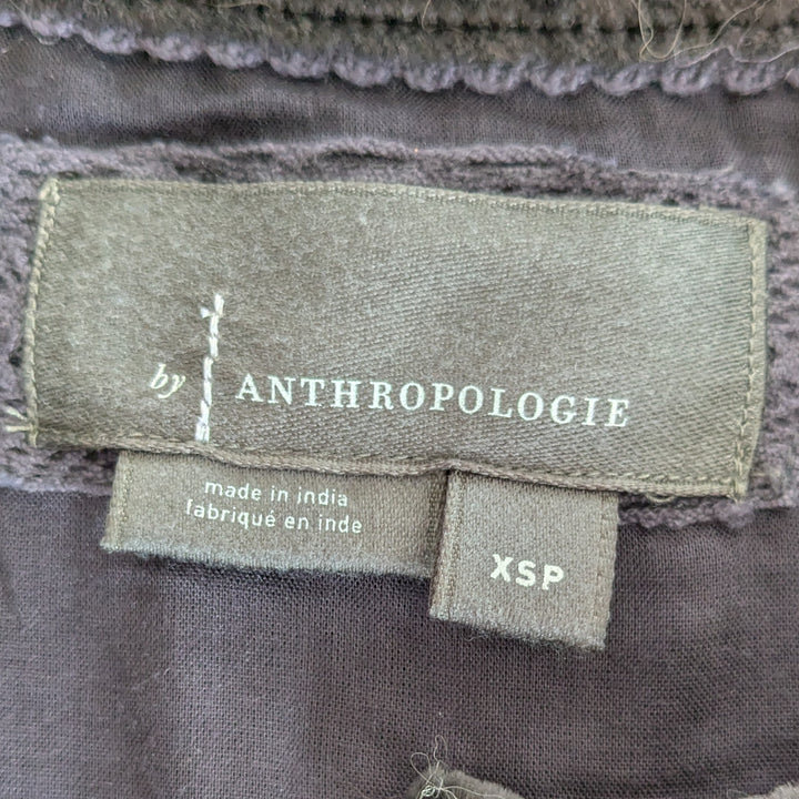 By Anthropologie Somerset Velvet Maxi Dress Size XSP