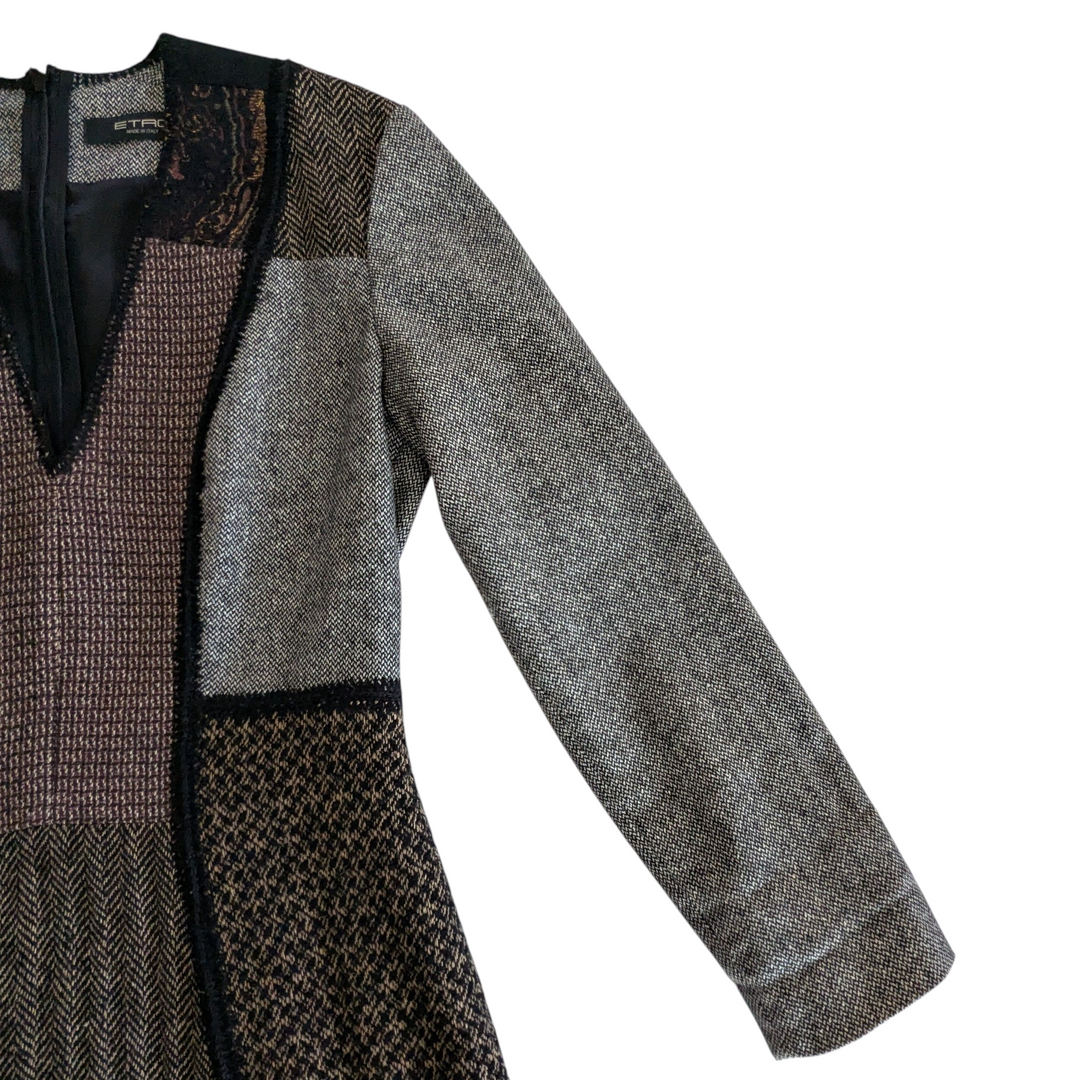 Etro Wool Blend Flared Dress Size 42/6