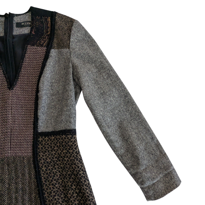 Etro Wool Blend Flared Dress Size 42/6